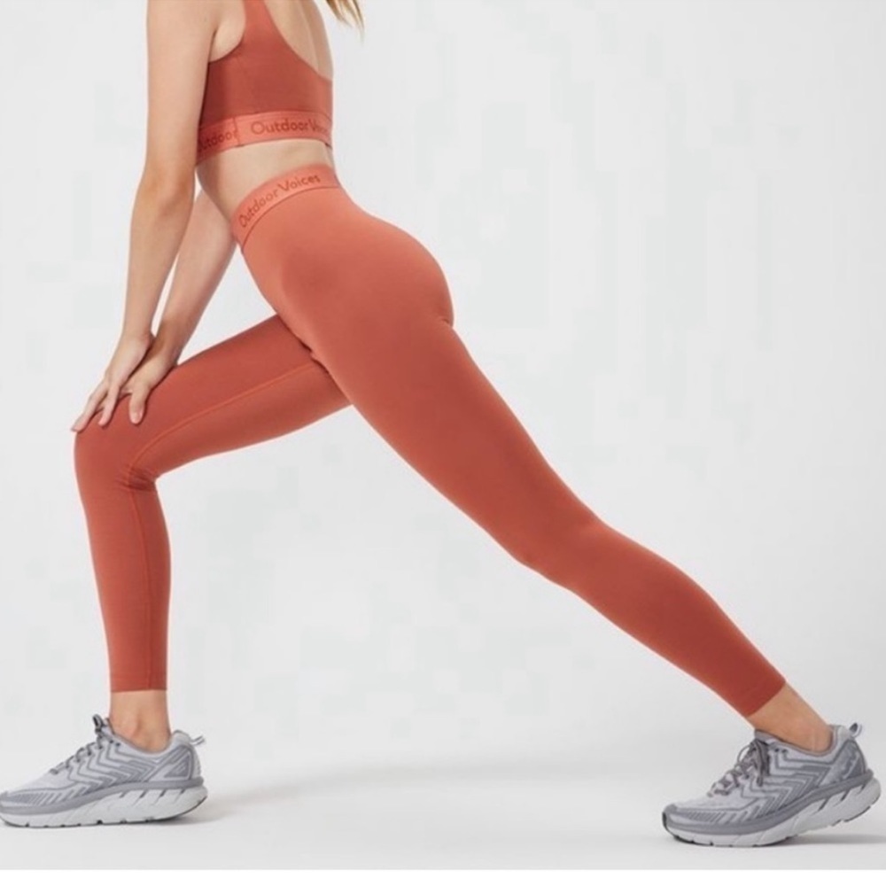 Outdoor Voices Smooth 7/8 leggings in Russet